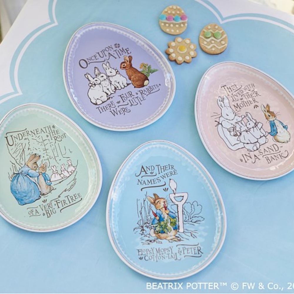 Pottery Barn Kids Peter Rabbit Plate Set - Picture 2 of 13